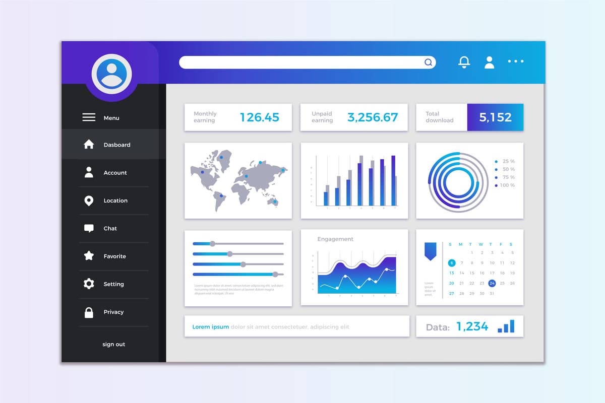 Web Development Dashboard